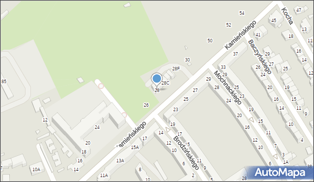 Wrocław, Kamieńskiego Henryka Michała, 28, mapa Wrocławia