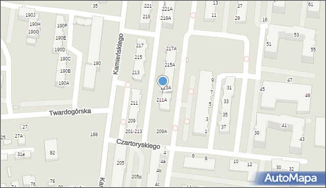 Wrocław, Kamieńskiego Henryka Michała, 215, mapa Wrocławia