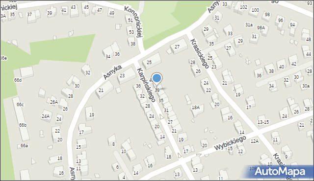 Wrocław, Karpińskiego Franciszka, 39, mapa Wrocławia