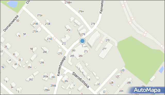 Wrocław, Kamieńskiego Henryka Michała, 273, mapa Wrocławia