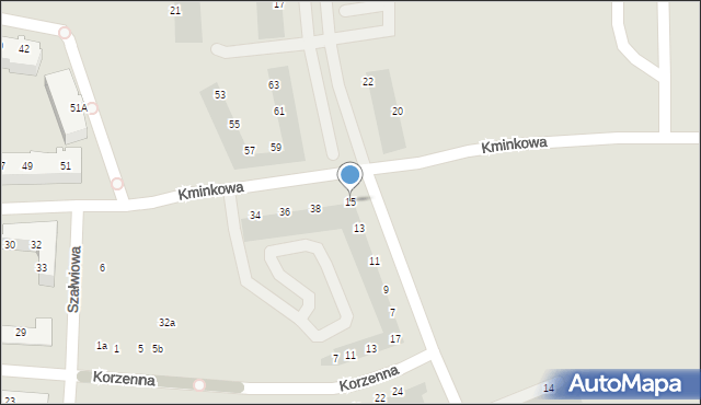 Wrocław, Kaparowa, 15, mapa Wrocławia