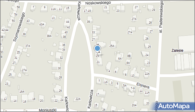 Wrocław, Karłowicza Mieczysława, 23, mapa Wrocławia