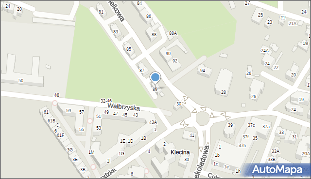 Wrocław, Karmelkowa, 89, mapa Wrocławia