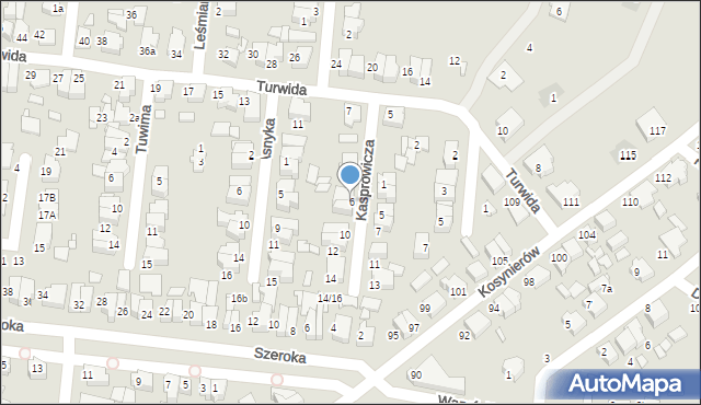 Września, Kasprowicza Jana, 6, mapa Wrześni