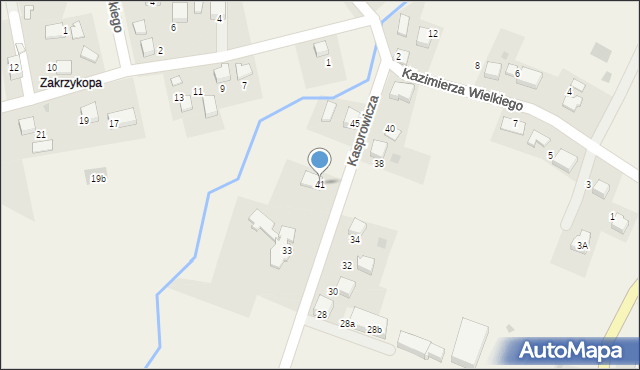 Wygiełzów, Kasprowicza Jana, 41, mapa Wygiełzów