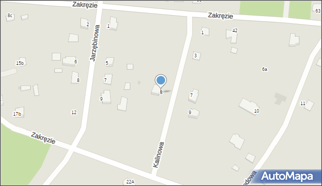 Wyszków, Kalinowa, 8, mapa Wyszków