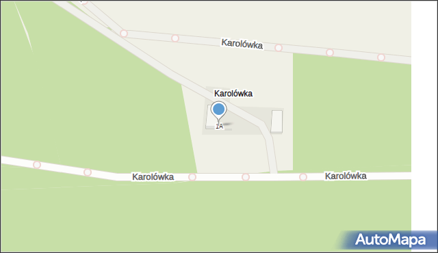 Żaba, Karolówka, 1A, mapa Żaba