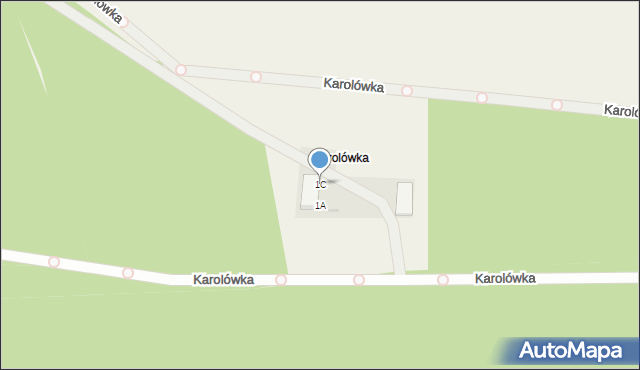 Żaba, Karolówka, 1C, mapa Żaba