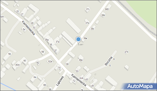 Ząbkowice Śląskie, Kamieniecka, 39c, mapa Ząbkowice Śląskie