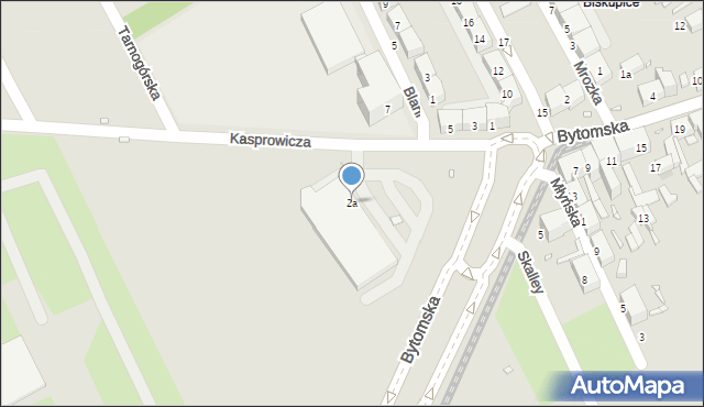 Zabrze, Kasprowicza Jana, 2a, mapa Zabrza