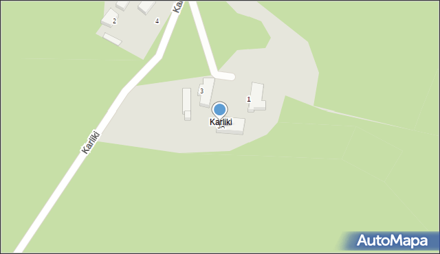 Żagań, Karliki, 3A, mapa Żagań