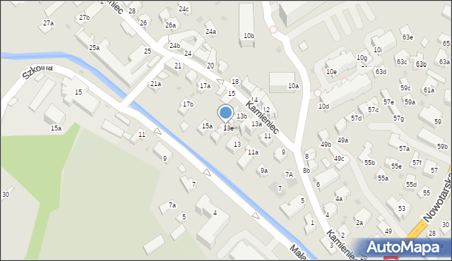 Zakopane, Kamieniec, 13f, mapa Zakopanego