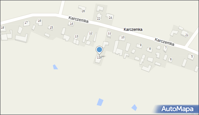 Zalesie, Karczemka, 11b, mapa Zalesie