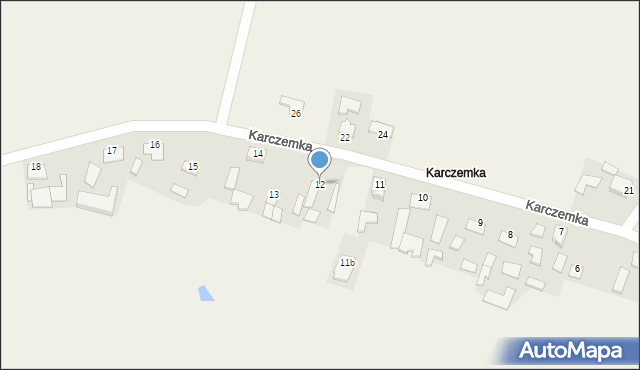 Zalesie, Karczemka, 12, mapa Zalesie