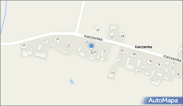 Zalesie, Karczemka, 13, mapa Zalesie