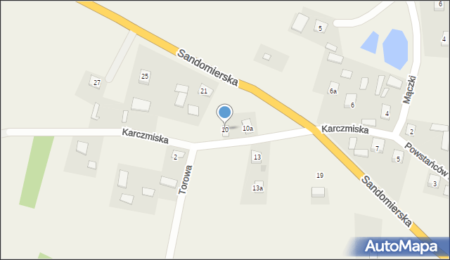 Zaleszany, Karczmiska, 10, mapa Zaleszany