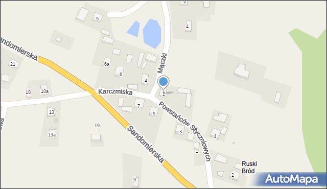 Zaleszany, Karczmiska, 2, mapa Zaleszany