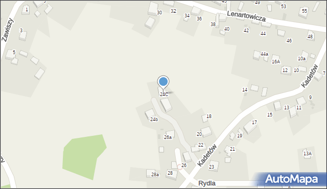 Żarki, Kadetów, 24C, mapa Żarki