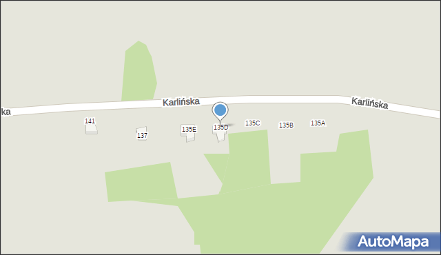 Zawiercie, Karlińska, 135D, mapa Zawiercie