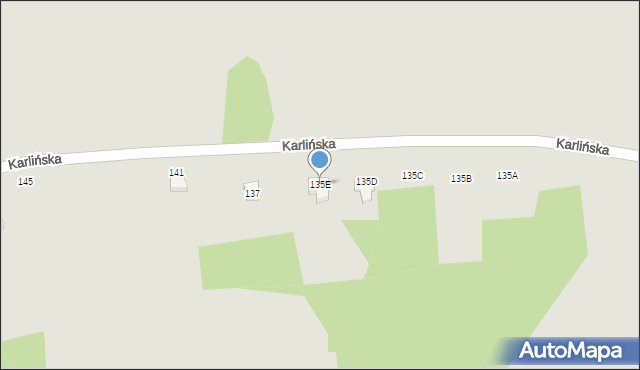 Zawiercie, Karlińska, 135E, mapa Zawiercie