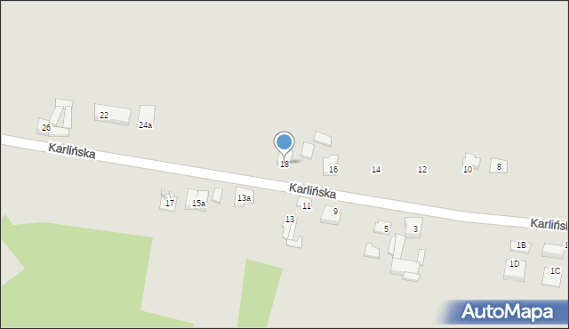 Zawiercie, Karlińska, 18, mapa Zawiercie