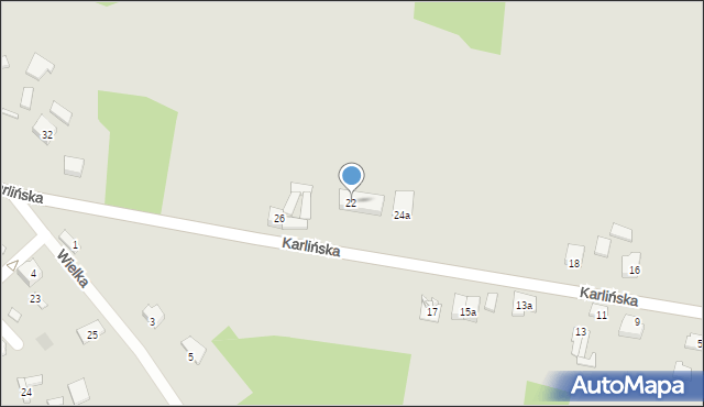 Zawiercie, Karlińska, 22, mapa Zawiercie