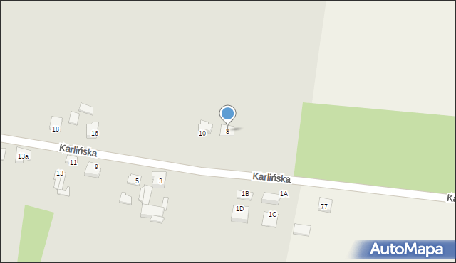 Zawiercie, Karlińska, 8, mapa Zawiercie