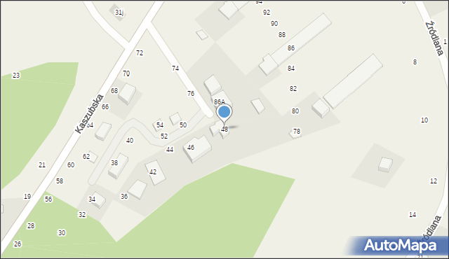 Zbychowo, Kaszubska, 48, mapa Zbychowo