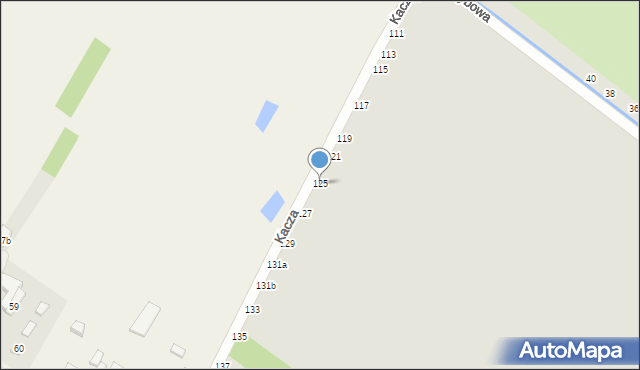 Zduńska Wola, Kacza, 125, mapa Zduńska Wola