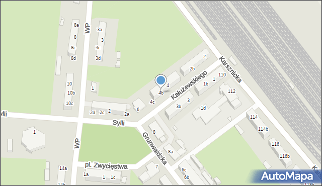 Zduńska Wola, Kałużewskiego Kazimierza, 4b, mapa Zduńska Wola