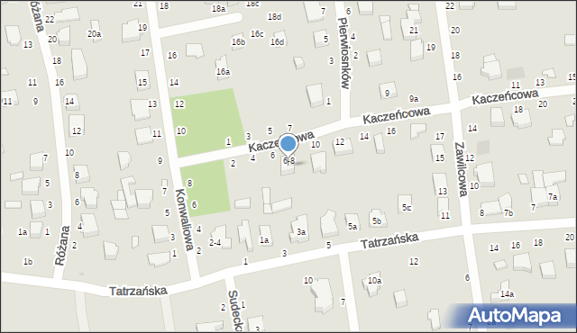 Zgierz, Kaczeńcowa, 6/8, mapa Zgierz