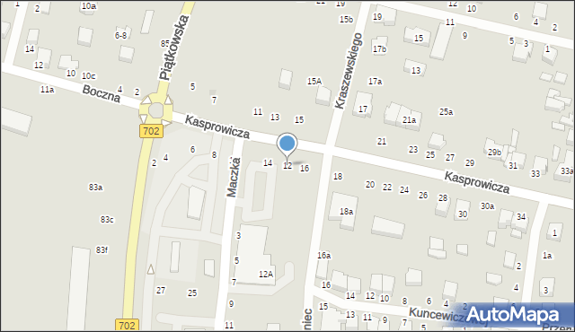 Zgierz, Kasprowicza Jana, 12, mapa Zgierz