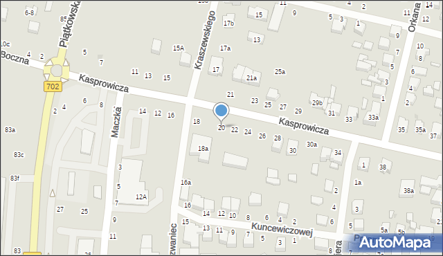 Zgierz, Kasprowicza Jana, 20, mapa Zgierz