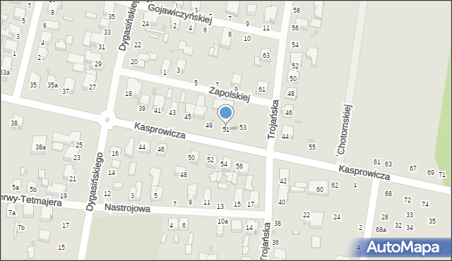 Zgierz, Kasprowicza Jana, 51, mapa Zgierz