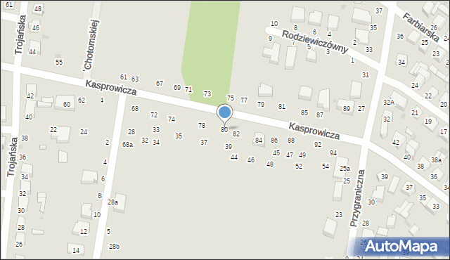 Zgierz, Kasprowicza Jana, 80, mapa Zgierz