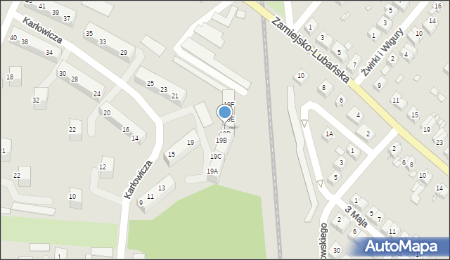 Zgorzelec, Karłowicza Mieczysława, 19A, mapa Zgorzelec