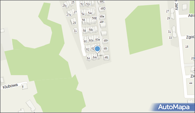 Zielonki, Kanadyjska, 64d, mapa Zielonki