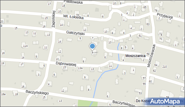 Żywiec, Kasprowicza Jana, 7, mapa Żywiec