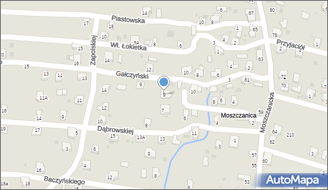 Żywiec, Kasprowicza Jana, 9, mapa Żywiec