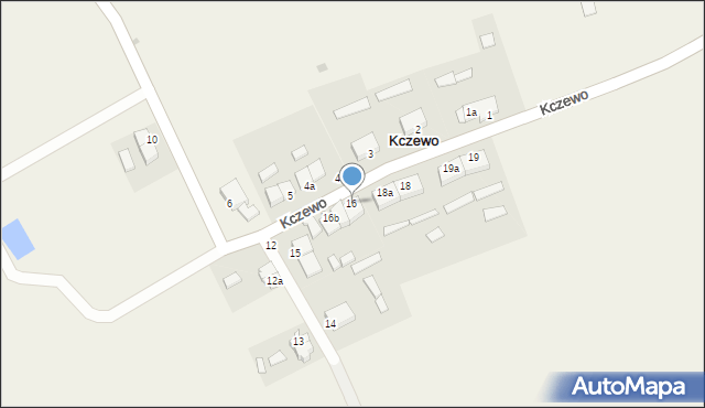 Kczewo, Kczewo, 16, mapa Kczewo