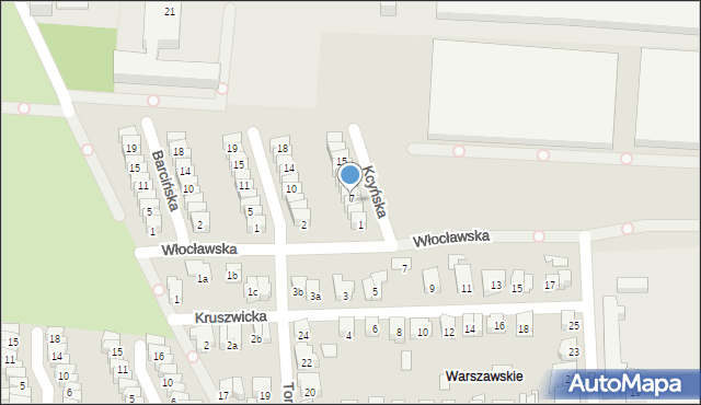 Poznań, Kcyńska, 7, mapa Poznania