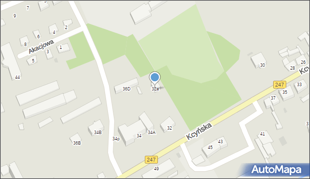 Szubin, Kcyńska, 32a, mapa Szubin