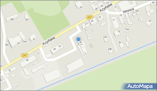 Szubin, Kcyńska, 41A, mapa Szubin