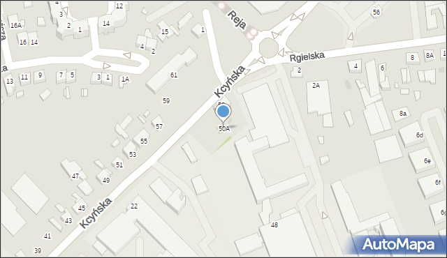 Wągrowiec, Kcyńska, 50A, mapa Wągrowiec