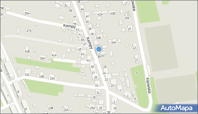 Będzin, Kempy Stanisława, 30, mapa Będzin