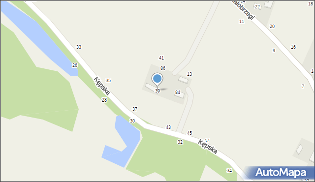 Białobrzegi, Kępska, 39, mapa Białobrzegi