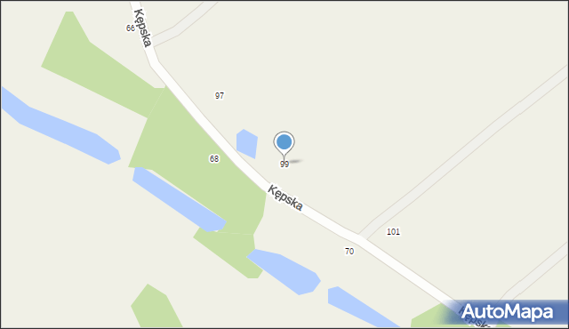 Białobrzegi, Kępska, 99, mapa Białobrzegi