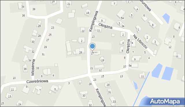 Borówiec, Kempingowa, 17, mapa Borówiec