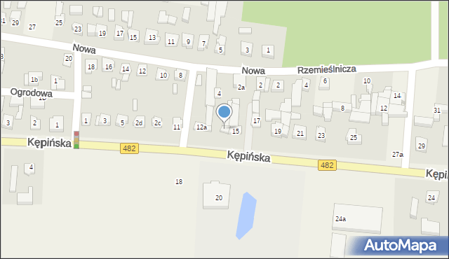 Bralin, Kępińska, 15b, mapa Bralin