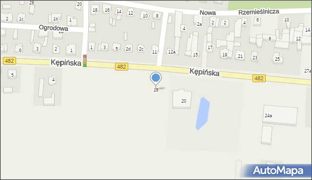 Bralin, Kępińska, 18, mapa Bralin